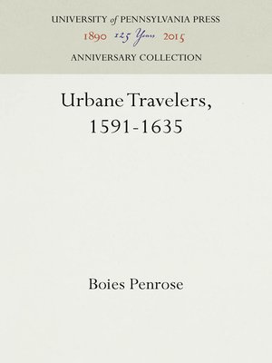cover image of Urbane Travelers, 1591-1635